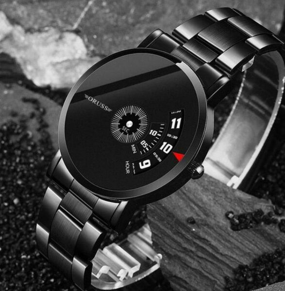 Montre Homme Moderne Noire