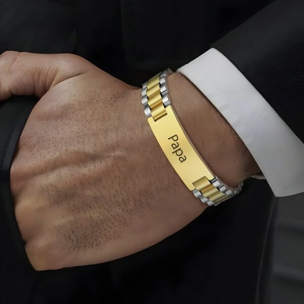 Bracelet acier inoxydable élégant