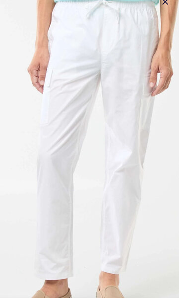 Pantalon blanc cargo Kiabi
