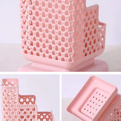 Top Quality Office Organizer ( Height 6 inch Width 3 inch Length 4 Inch ) Desktop Pen Storage Box Pencil Brush Pot Pen Holder Makeup Brush Plastic Container Desk Organizer