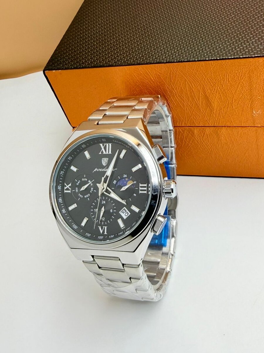 Montre homme luxe acier inox