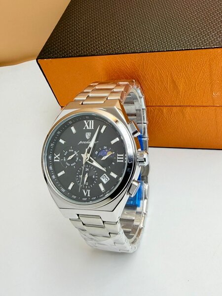 Montre homme luxe acier inox