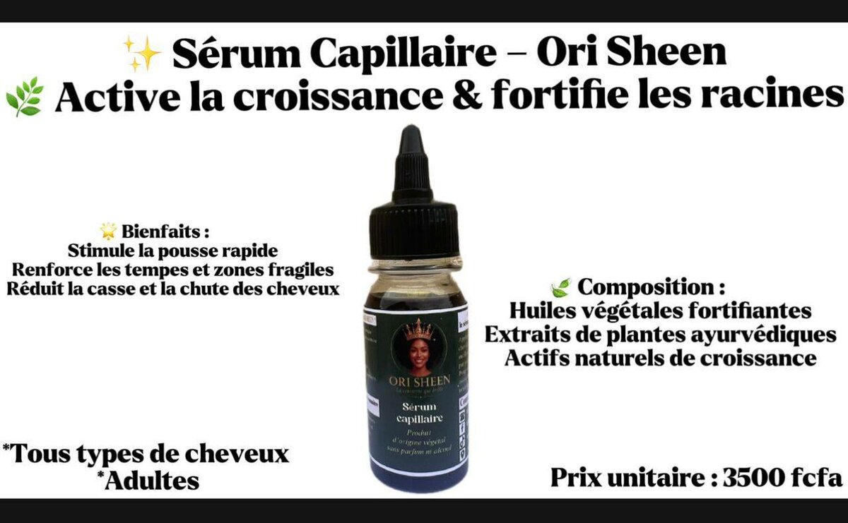 Crème Devanture Cheveux Ori Sheen