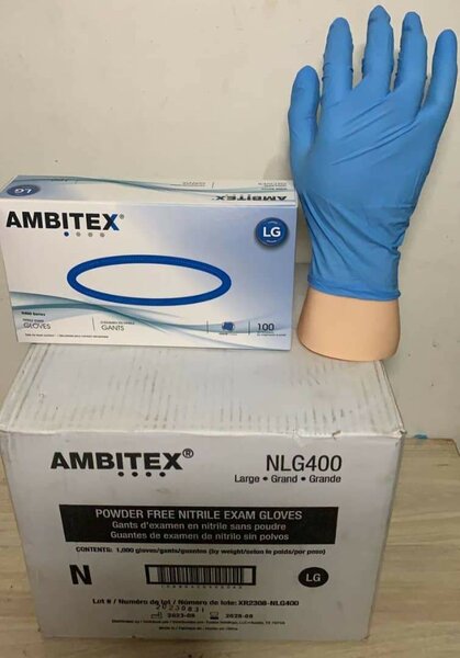 Disposable nitrile gloves
