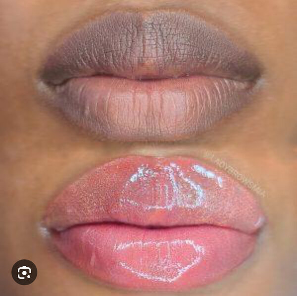 Lèvres rose naturelle