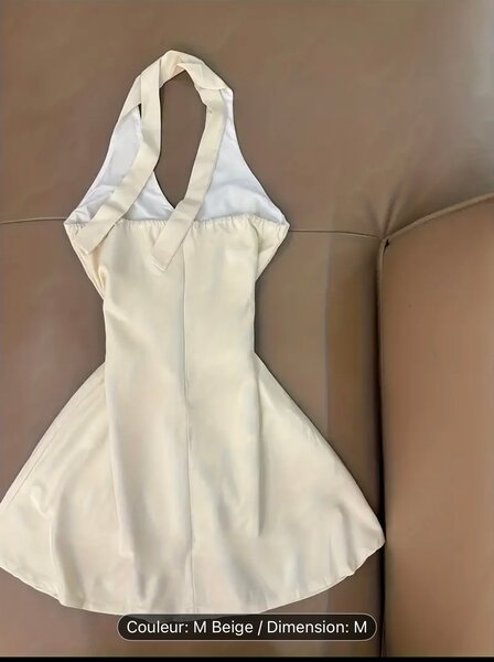 Robe Crayon Beige Élégante