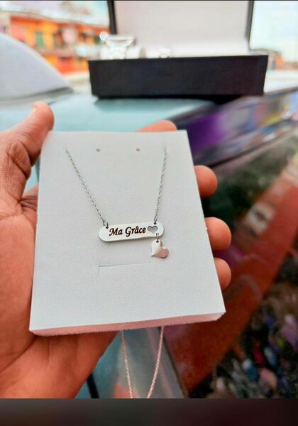 Elegant Silver Name Necklace