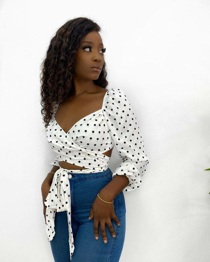 Haut à manches bouffantes pour femmes