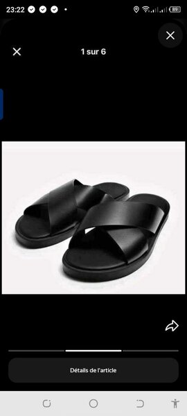 Sandales noires élégantes