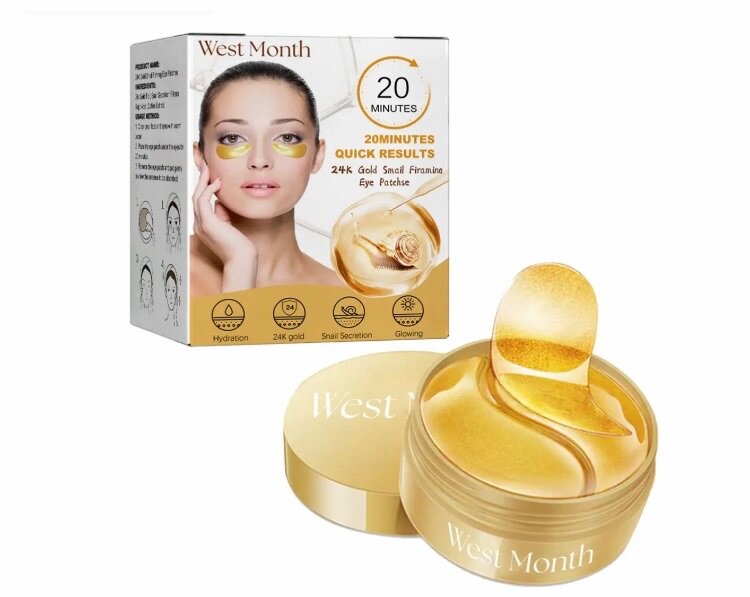 24k Gold snail firming eye patches.