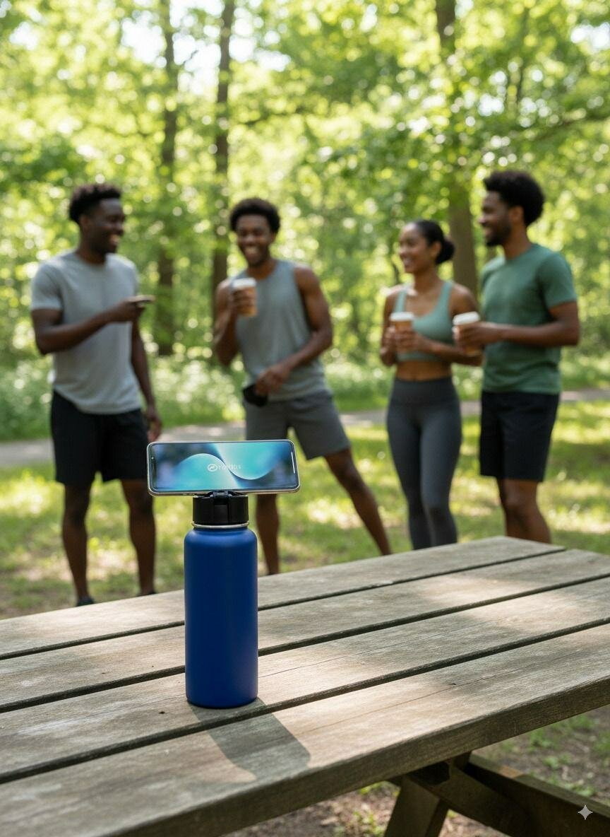 Bouteille d'eau sport à Selfie