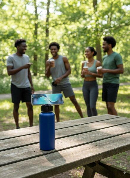 Bouteille d'eau sport à Selfie