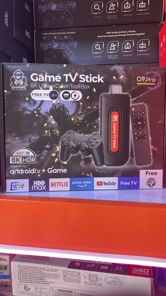 Clé TV 8K HDR Android + Jeux