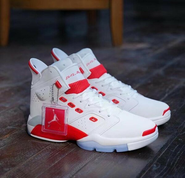 Air Jordans (red and white )