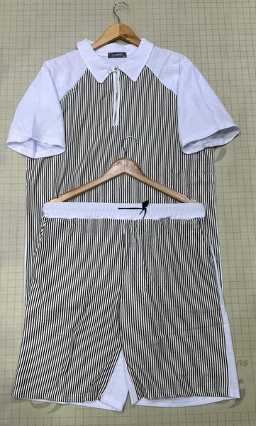 Ensemble rayé décontracté homme