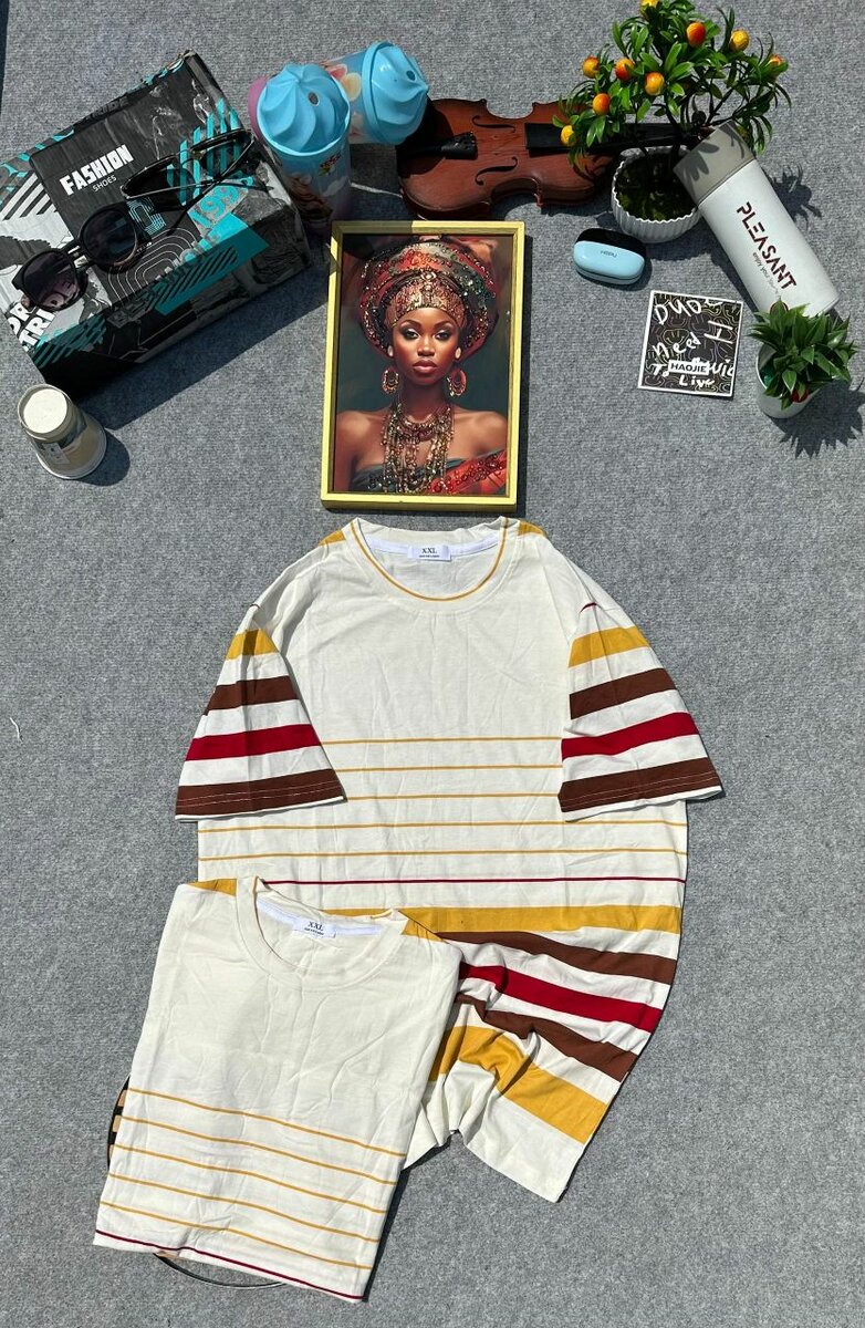 T-shirts rayés Coton