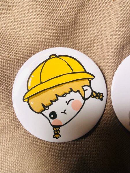 Badges colorés mignons