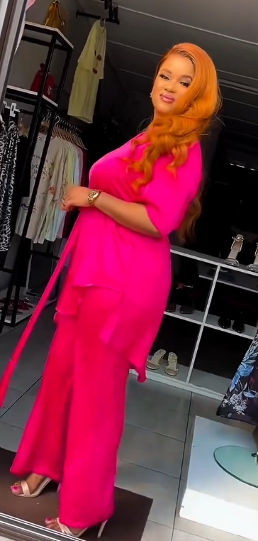 Women's Tunic and Pants Set Pink