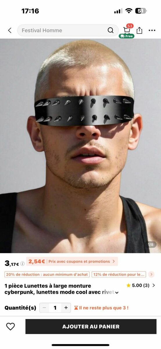 Lunette futuriste Louboutin