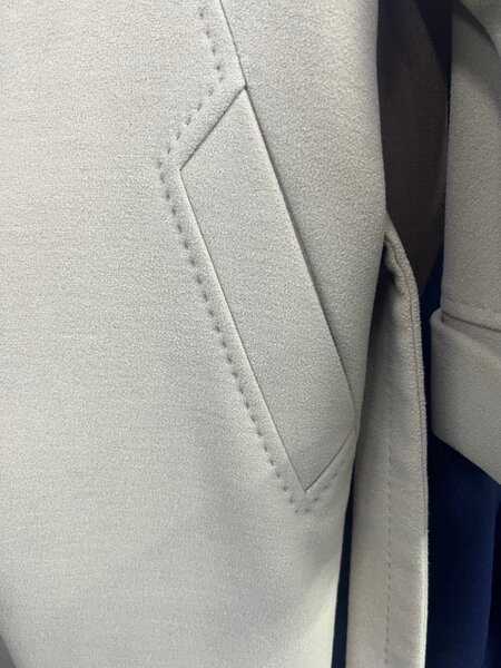 Пальто кашемировый с норкой