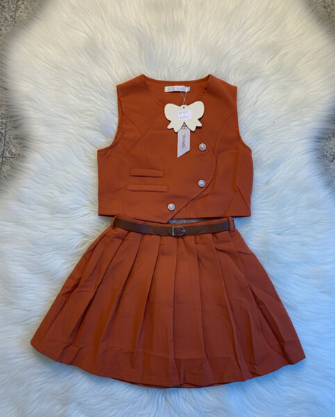 Ensemble Écolier Orange Enfant