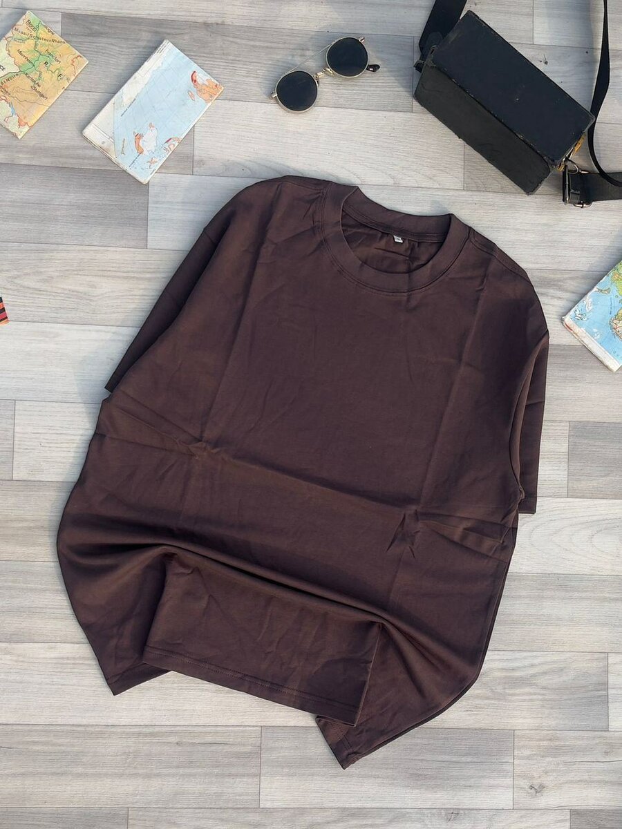 T-shirt uni colore en coton