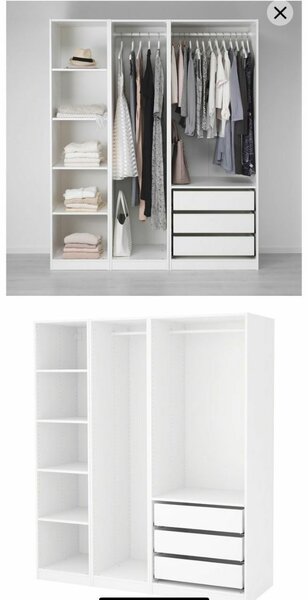 Armoire Penderie Moderne Blanche