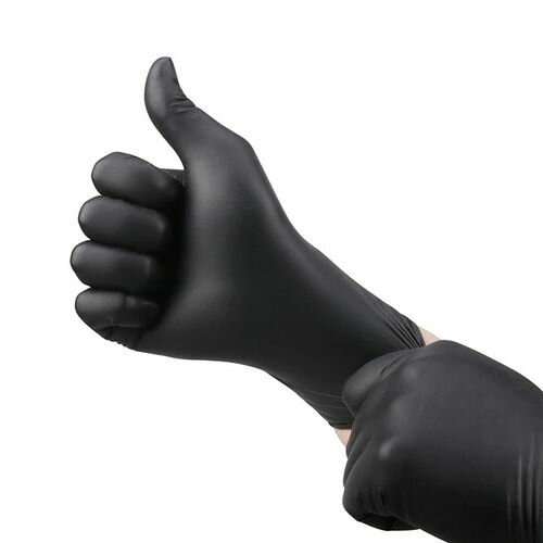 Gants en nitrile noirs