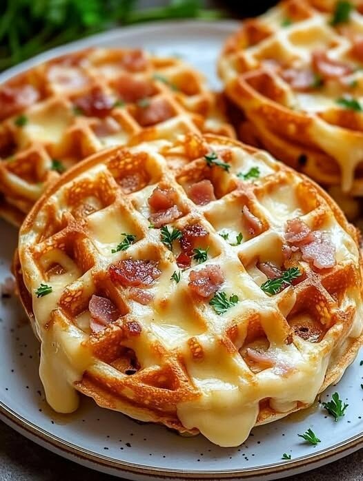 Mini gaufres salées