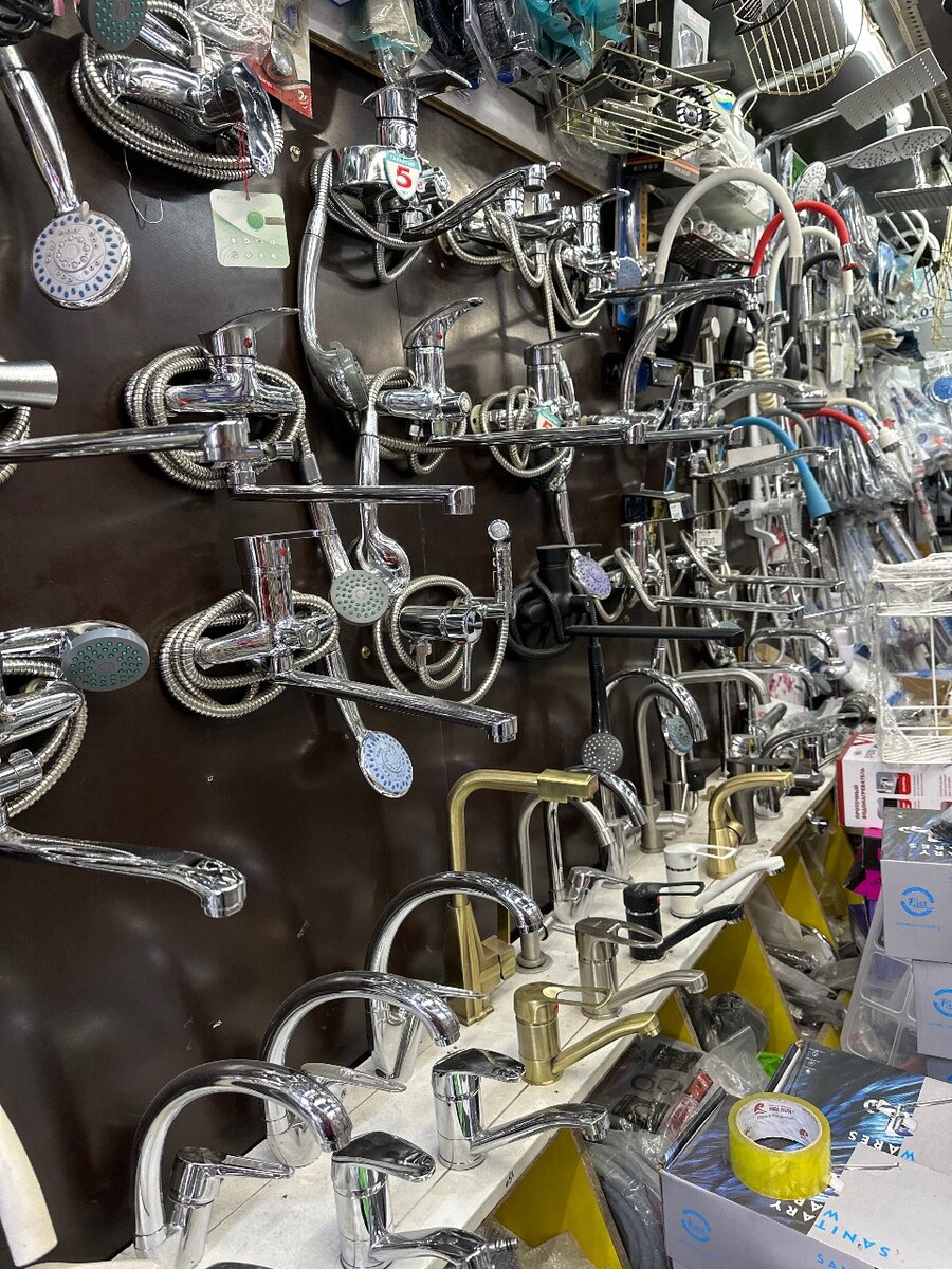 Смесители разных видов, размеров