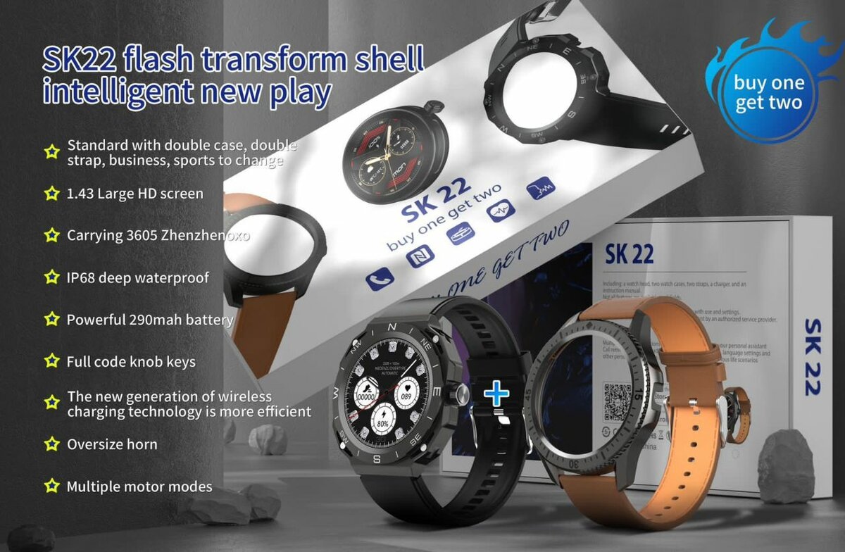 Montre Intelligente SK22 Multifonctionnelle