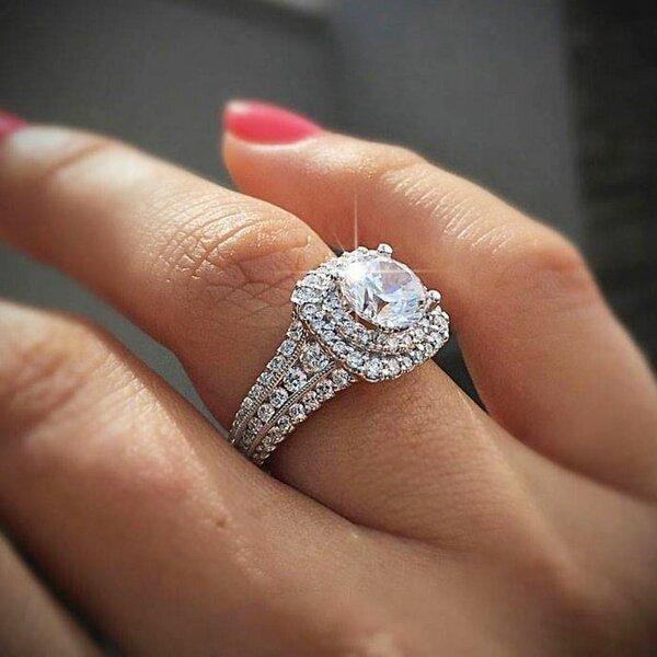Wedding and engagement ring