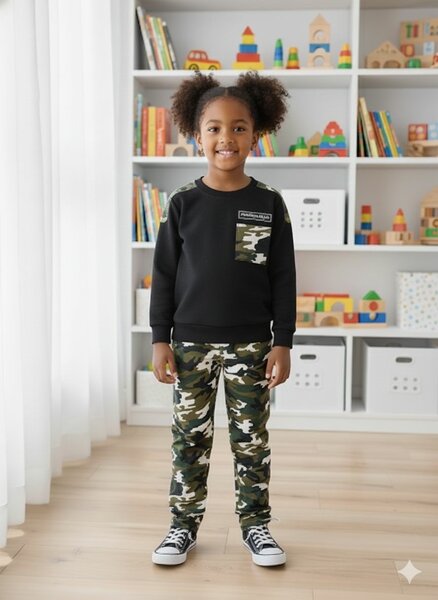 Ensemble blanc-vert trehi,noir