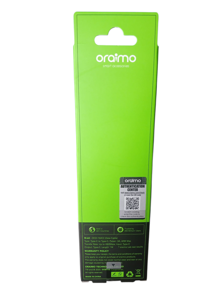 Câble Oraimo Type-C  60W