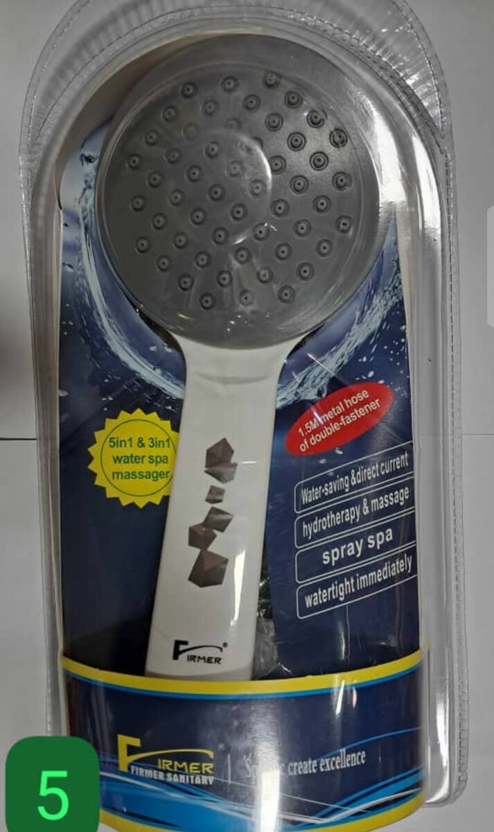 Douchette hydromassage 5-en-1