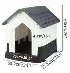 Niche pour chien en plastique robuste