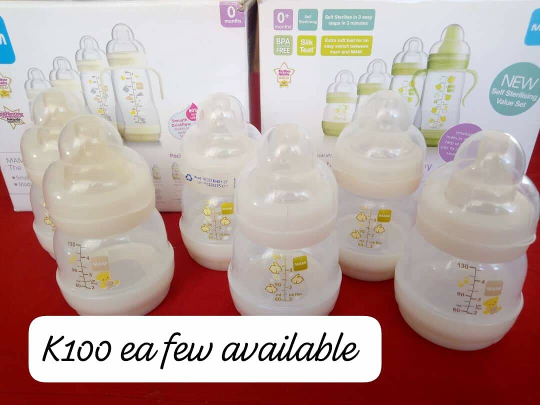 Feeding bottles and pacifiers