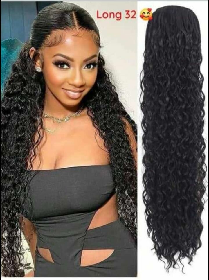 Perruque cheveux longs ondulés