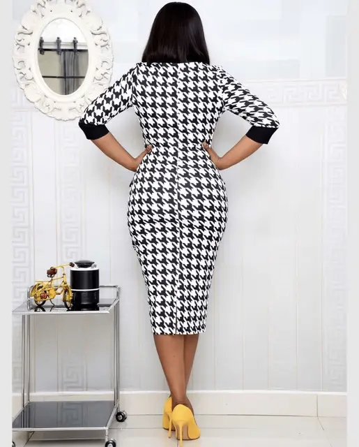 Black & white office dress