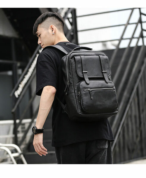 Sac à dos en cuir stylé