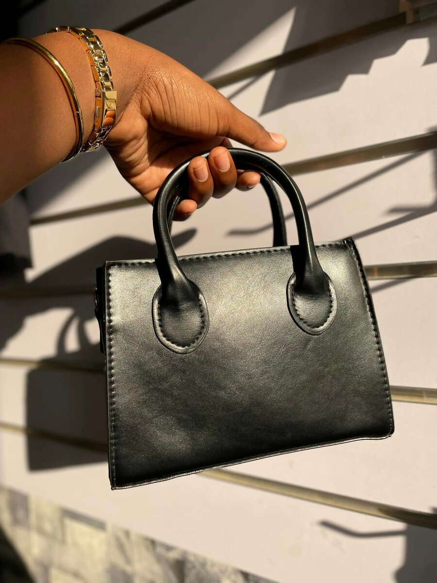 Women's Bag Black Rectangle Shape