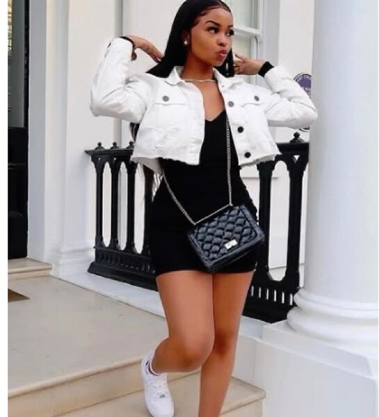 Veste courte en jean mode