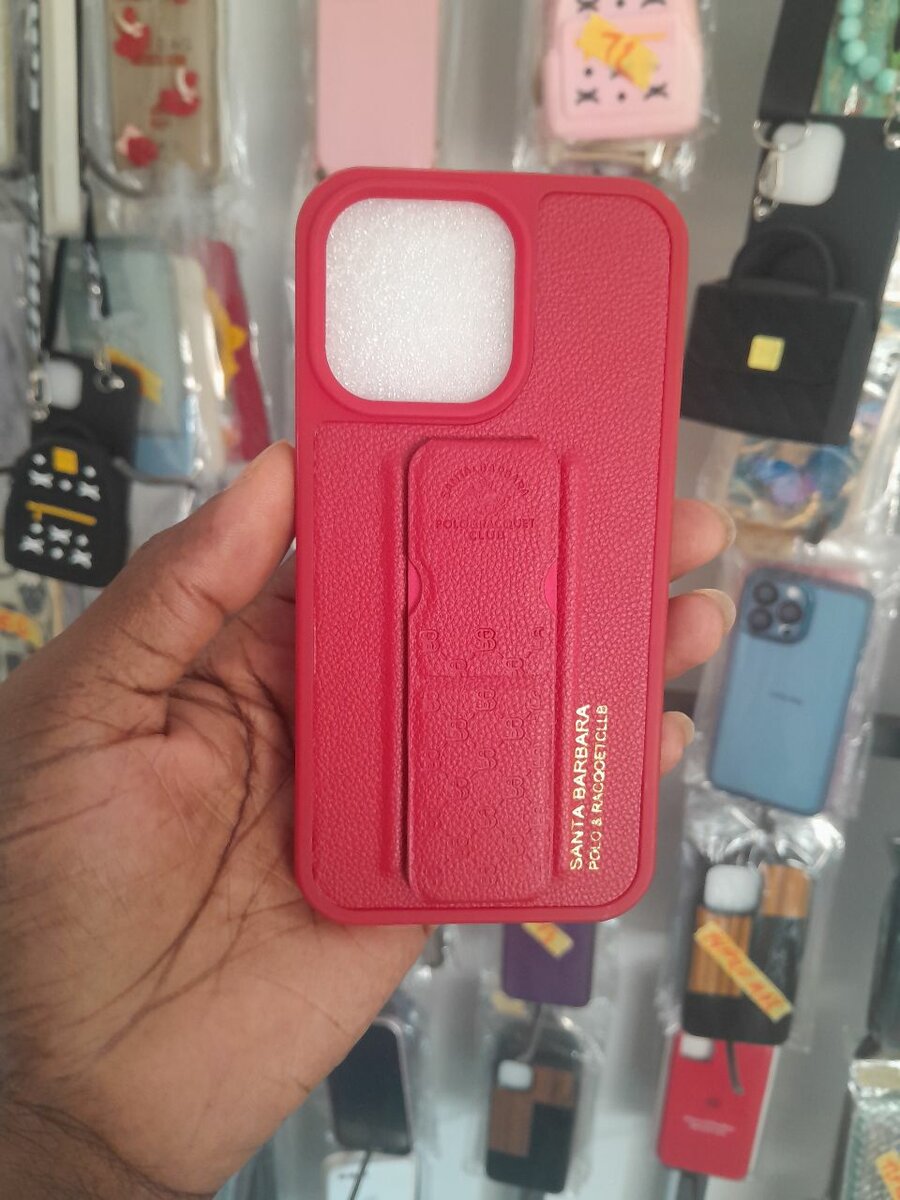 Coque en cuir rouge pour 13pro