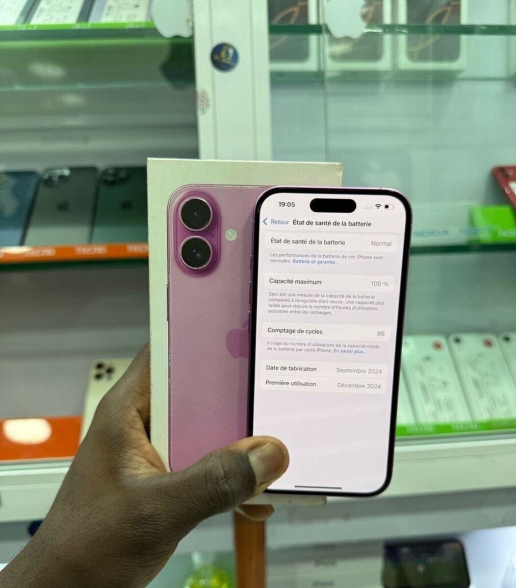 iPhone 16 Rose Neuf