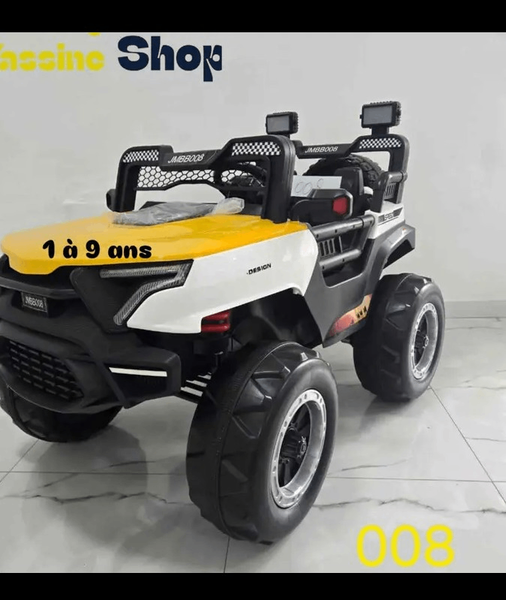 Véhicule électrique enfant UTV jaune