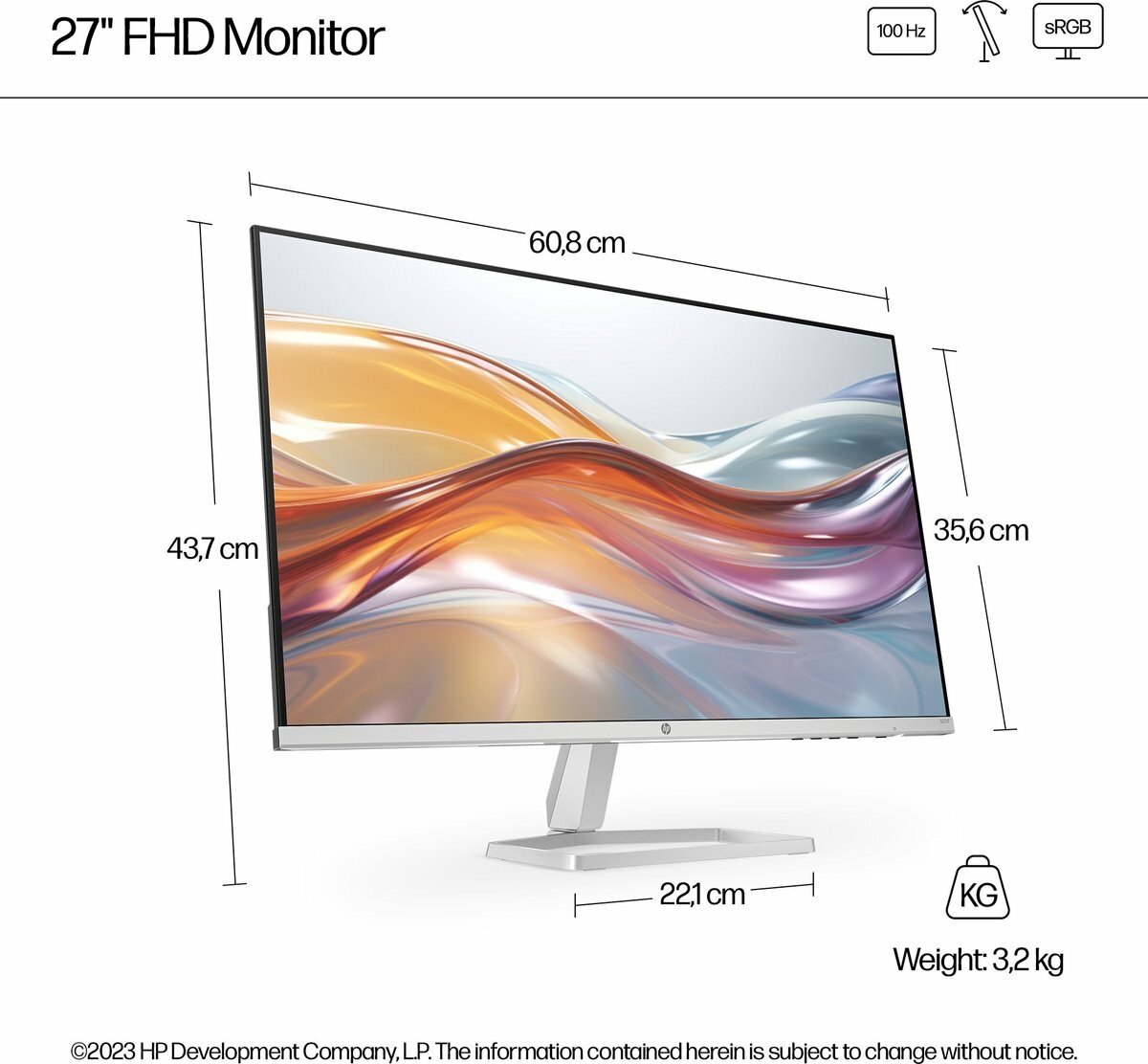 Moniteur HP 27'' FHD Série 5