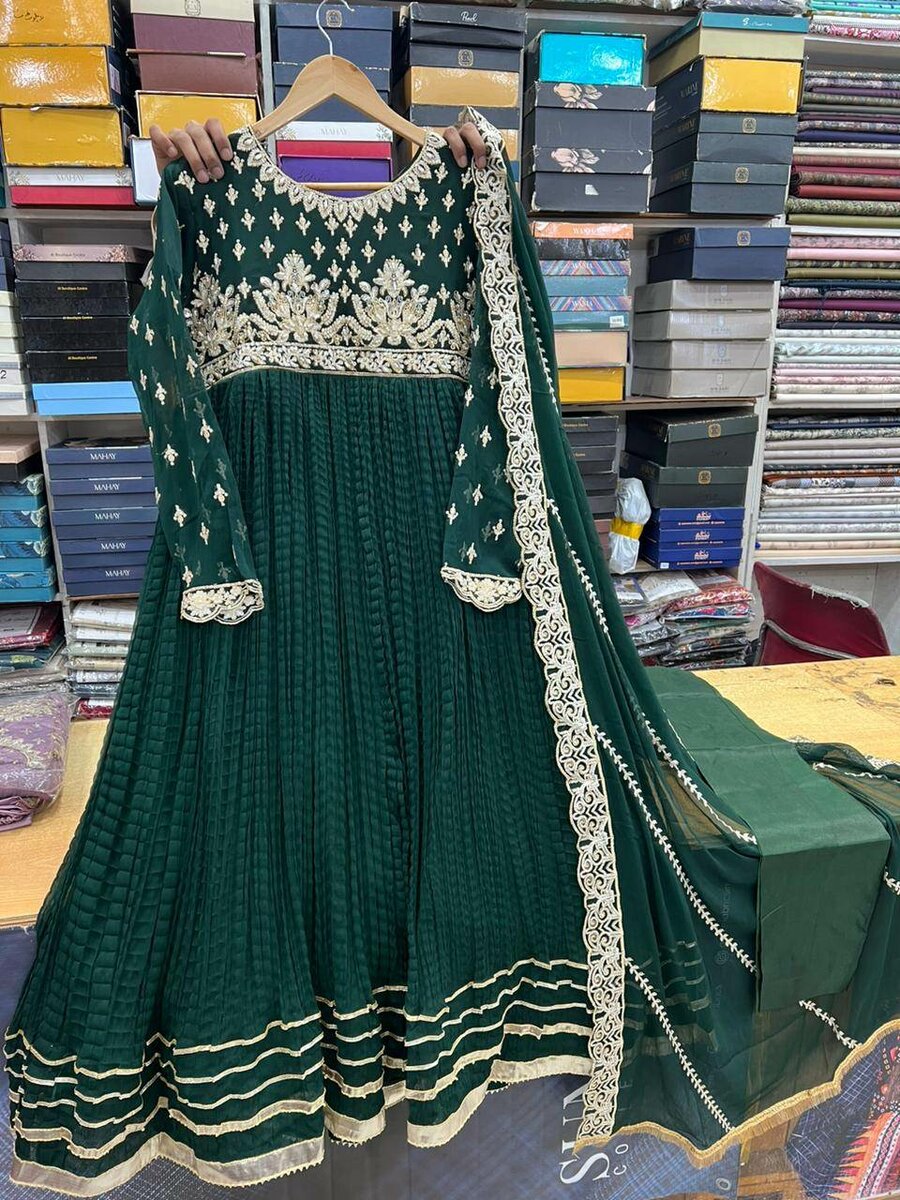 Chiffon maxi stitch 3 pc