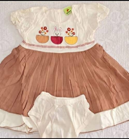 Robe bébé fille avec culotte