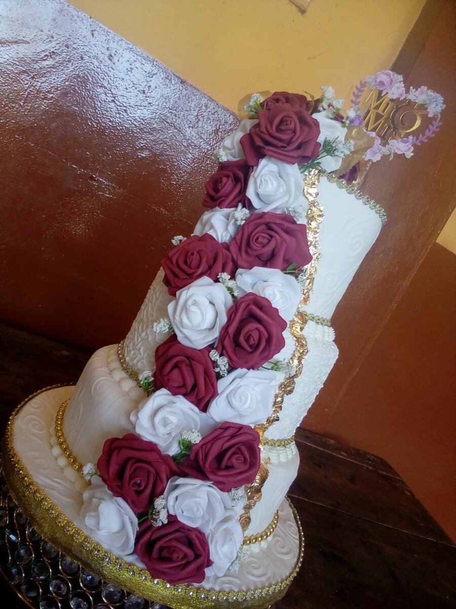 Heavy mixed fruit wedding cake