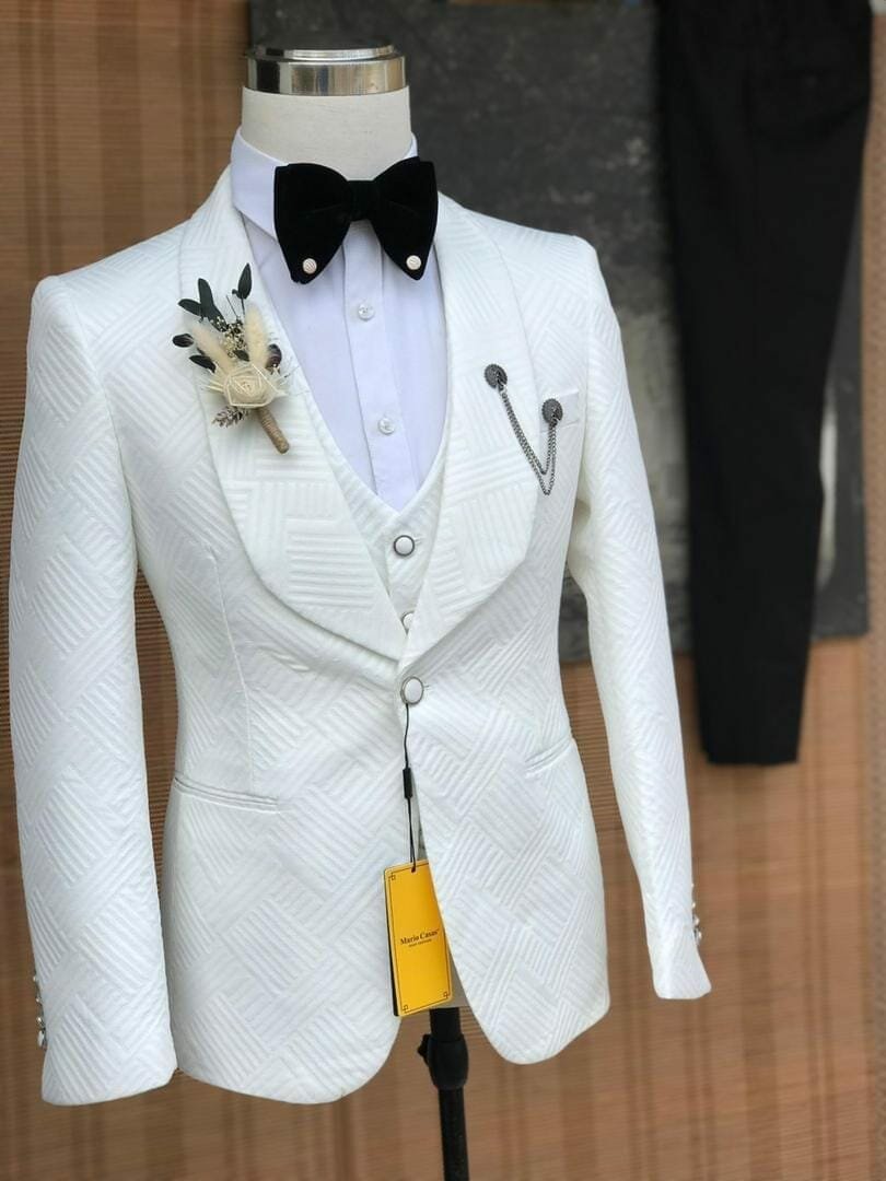 white men's suit